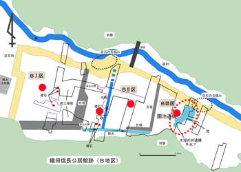 B地区平面略測図